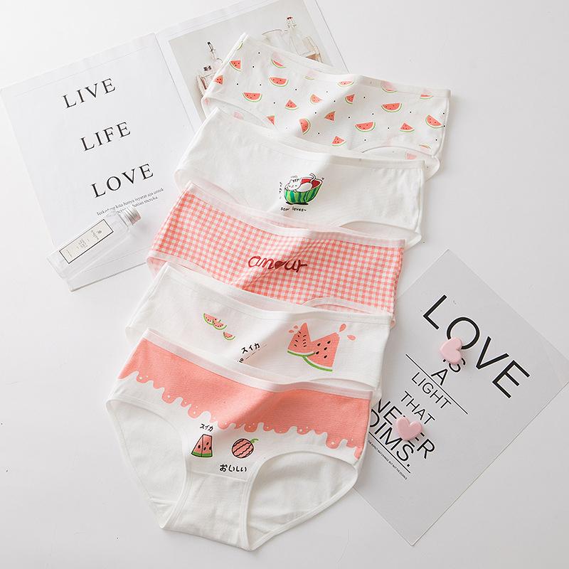 Women's Panties Women Fashion Cotton Cute Girls Briefs For Sexy Breathable Female Underwear Mid Waist Big Yards Pink Lingerie, Random color 1 pcs
Women's Panties Women Fashion Cotton Cute Girls Briefs For Sexy Breathable Female Underwear Mid Waist Big Yards Pink Lingerie, Random color 1 pcs