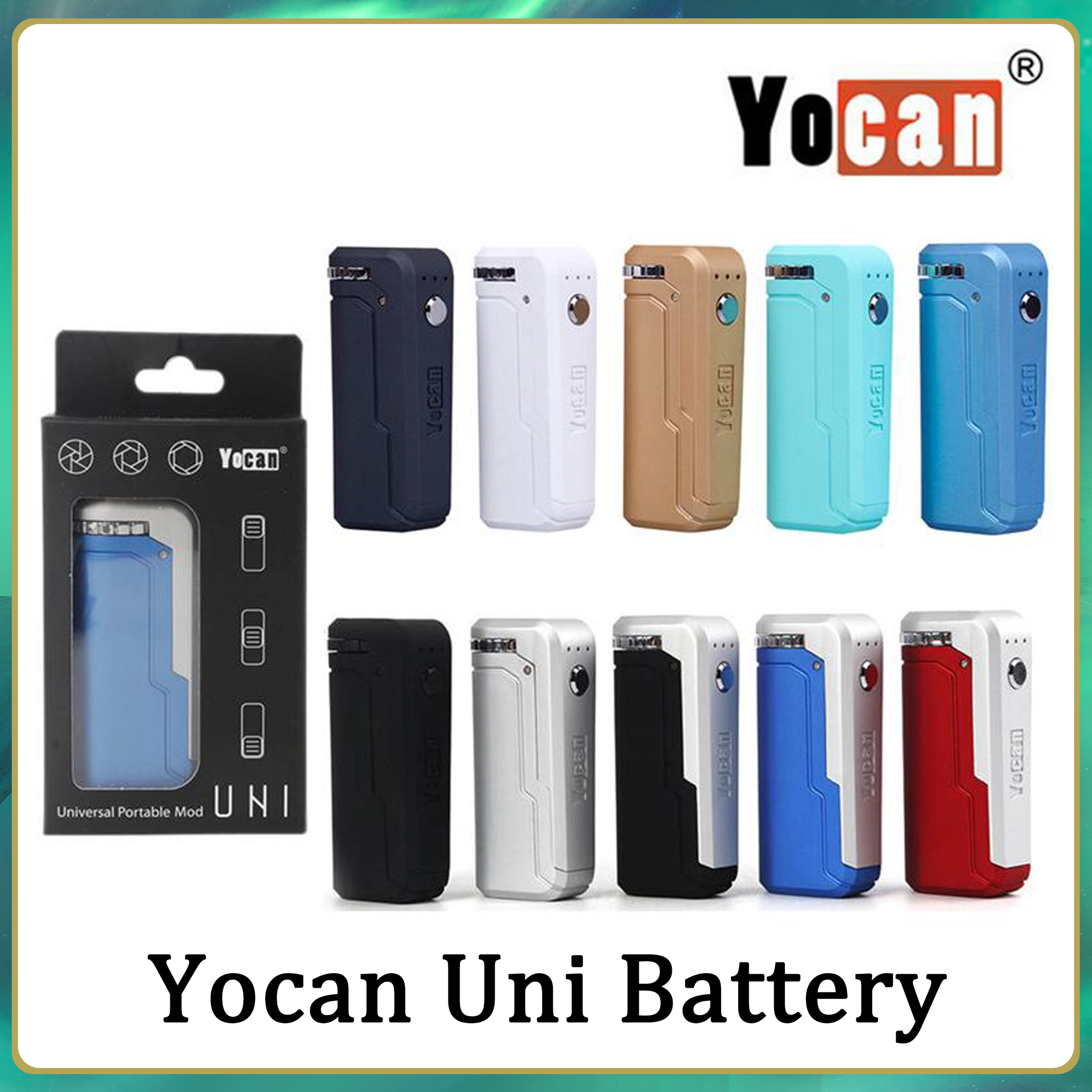Yocan UNI Box Mod Kits 650mAh Preheat VV Variable Voltage Battery With Magnetic 510 Adapter For Thick Oil Cartridge
Yocan UNI Box Mod Kits 650mAh Preheat VV Variable Voltage Battery With Magnetic 510 Adapter For Thick Oil Cartridge