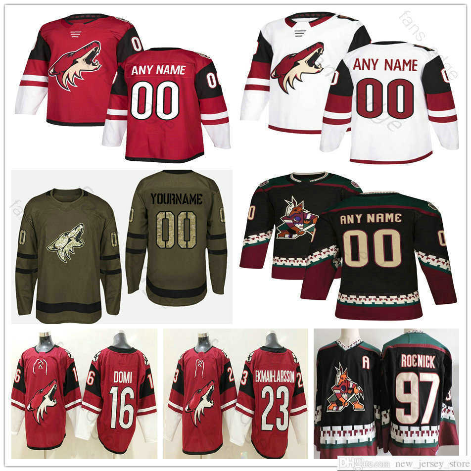 Custom Men Women Kids Youth Arizona Coyotes 36 Christian Fischer 33 Alex Goligoski 21 Derek Stepan 18 Christian Dvorak Hockey Jerseys