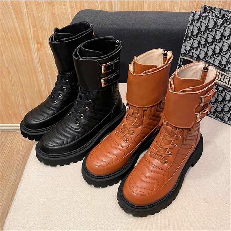 Boots Fashion Ladies High Heel Metal Double Buckle Increase Thick Sole Black Brown Lace-up Winter Boot
Boots Fashion Ladies High Heel Metal Double Buckle Increase Thick Sole Black Brown Lace-up Winter Boot