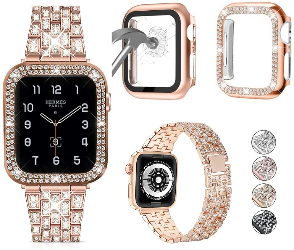 Diamond Strap+Case For Apple Watch Series 6 5 4 SE band 40mm 44mm Luxury Stainless Steel Bracelet For Apple Watch Band 42mm 38mm
Diamond Strap+Case For Apple Watch Series 6 5 4 SE band 40mm 44mm Luxury Stainless Steel Bracelet For Apple Watch Band 42mm 38mm