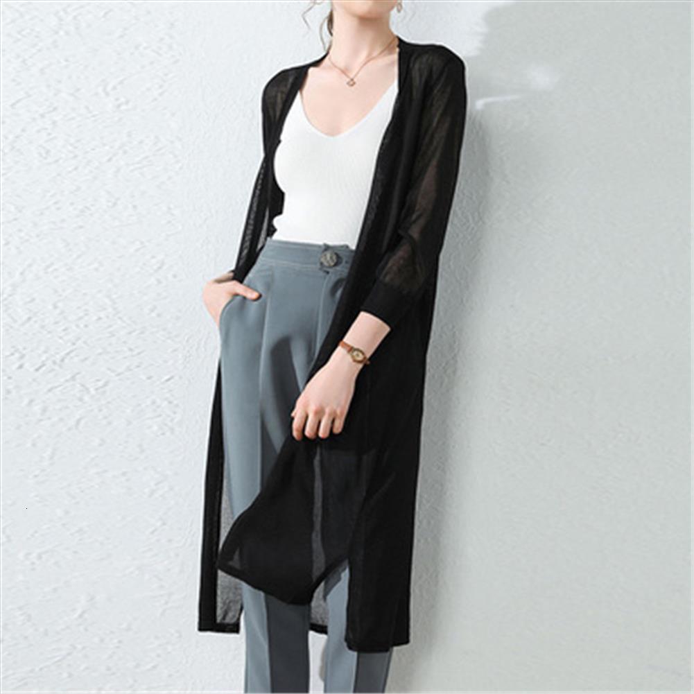 women midi long thin cardigan womens sweaters jacket summer autumn casual silk knitted cardigans female loose sweater coat plus size, White;black
women midi long thin cardigan womens sweaters jacket summer autumn casual silk knitted cardigans female loose sweater coat plus size, White;black