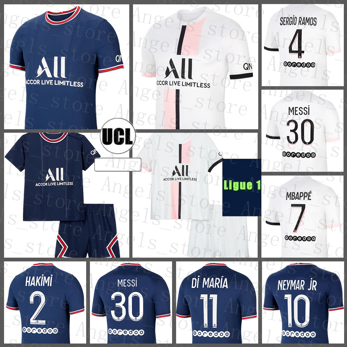 Soccer Jersey MESSI #30 PSGParisSaintGermainMen Football Shirt SERGIO RAMOS #4 Kids Kits MBAPPE #7 HAKIMI #2 DI MARI, Black;yellow
Soccer Jersey MESSI #30 PSGParisSaintGermainMen Football Shirt SERGIO RAMOS #4 Kids Kits MBAPPE #7 HAKIMI #2 DI MARI, Black;yellow