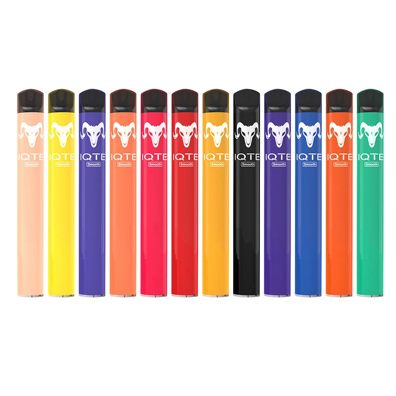 IQTE Smooth 800 Puffs Bars Disposable E cigarettes Vape Pen 3.5ml Pre-filled Pods Cartridge 850mAh Rechargeable Battery
IQTE Smooth 800 Puffs Bars Disposable E cigarettes Vape Pen 3.5ml Pre-filled Pods Cartridge 850mAh Rechargeable Battery