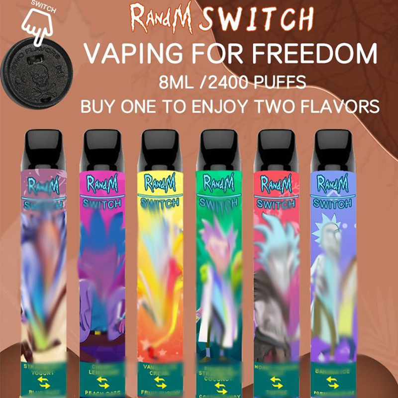 Factory E-cigarettes 2in1 Disposbale Rm Switch Disposable Electronic Cigarette Vape Pen 2400 Puffs 1100mAh 8ml VS PUFF DOUBLE EZZY SUPER Hyppe Max
Factory E-cigarettes 2in1 Disposbale Rm Switch Disposable Electronic Cigarette Vape Pen 2400 Puffs 1100mAh 8ml VS PUFF DOUBLE EZZY SUPER Hyppe Max