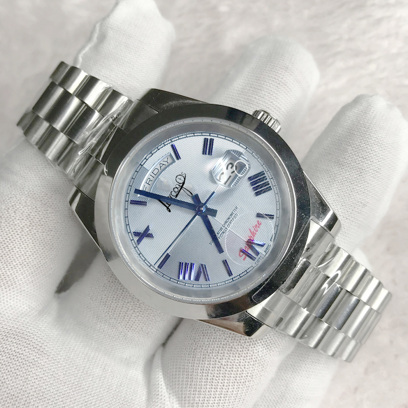 Mens watch Automatic Mechanical watches silver strap Roman numeral DAY-just Stainless Steel Sapphire Super luminous needles, 04
Mens watch Automatic Mechanical watches silver strap Roman numeral DAY-just Stainless Steel Sapphire Super luminous needles, 04