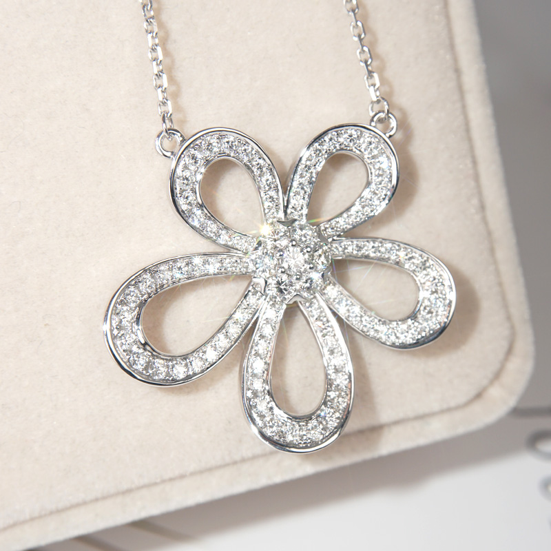 Big Flower Real 925 Sterling silver Pendant Diamond Cz Choker Pendants Necklaces for Women Bridal Party Wedding jewelry Gift
Big Flower Real 925 Sterling silver Pendant Diamond Cz Choker Pendants Necklaces for Women Bridal Party Wedding jewelry Gift