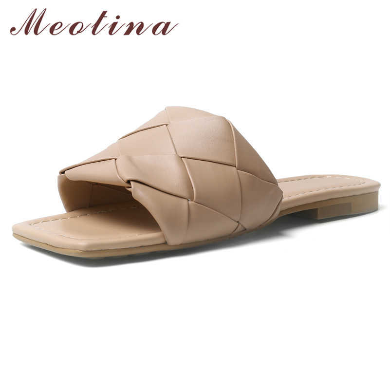 Meotina Shoes Women Flat Slippers Square Toe Flats Slides Female Causal Beach Sandals Summer Ladies White Black Large Size 41 210608, Apricot
Meotina Shoes Women Flat Slippers Square Toe Flats Slides Female Causal Beach Sandals Summer Ladies White Black Large Size 41 210608, Apricot
