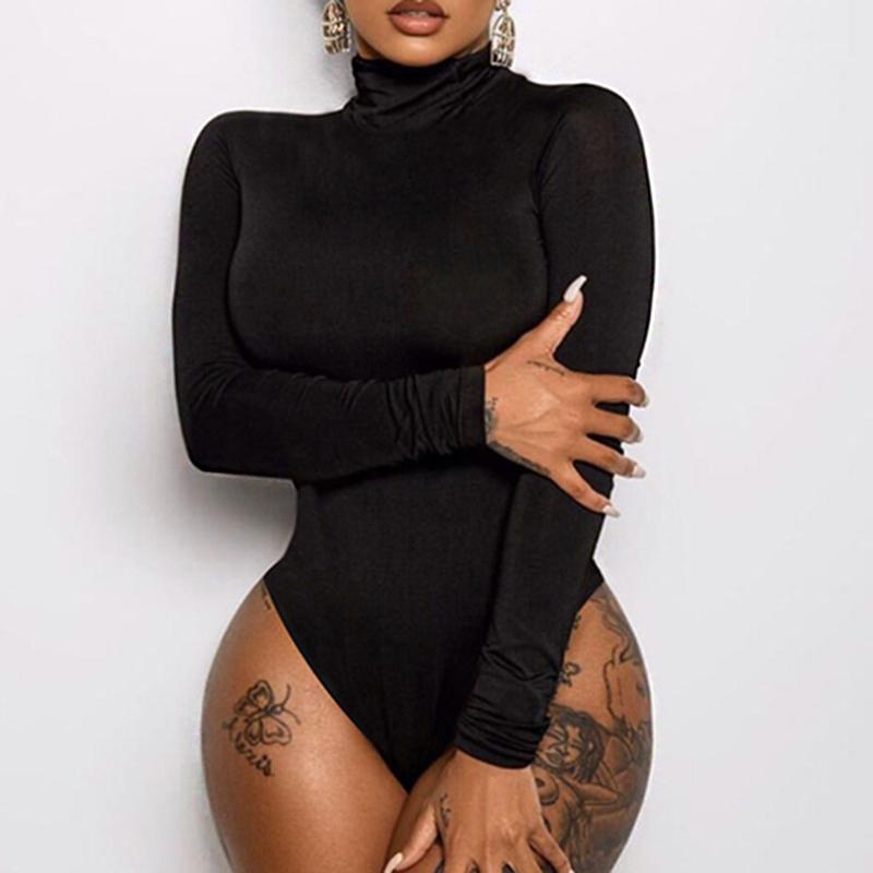 Turtleneck Solid Women Bodysuits Rompers Jumpsuit Overalls Casual Skinny Sexy Jumpsuits Long Sleeve Tops Female Playsuit Women, Black
Turtleneck Solid Women Bodysuits Rompers Jumpsuit Overalls Casual Skinny Sexy Jumpsuits Long Sleeve Tops Female Playsuit Women, Black