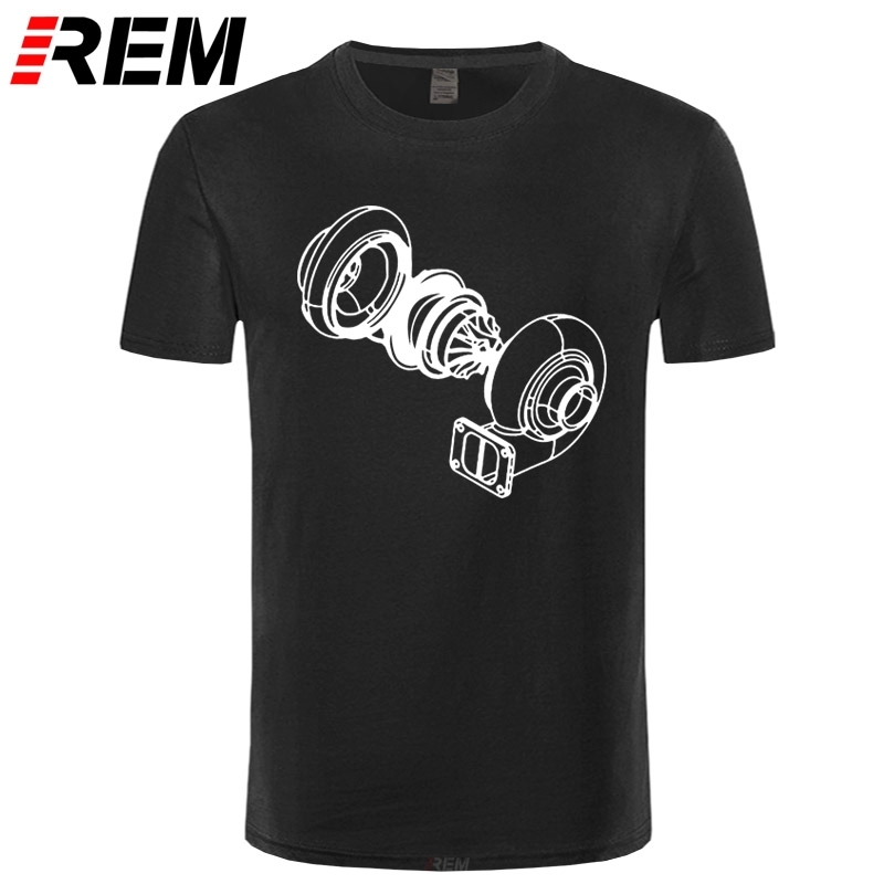 Exploded Turbo Car T Shirt Men's Adult Tops Clothing Crew Neck Tee Shirt Print Youth T-Shirts Plus Size 210329