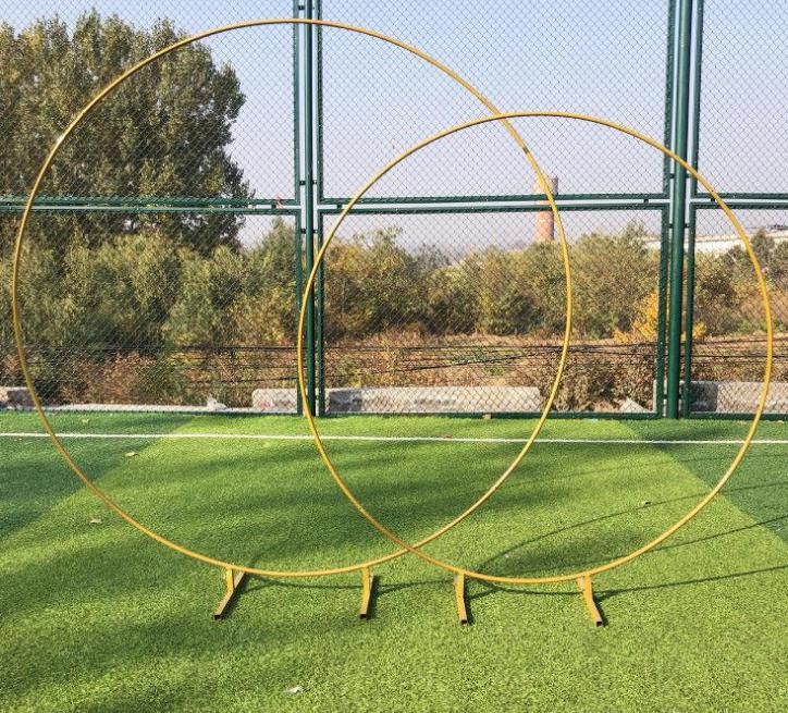 2021 Flower Door Ring Wrought Iron Arch Wedding Decor Props Outdoor Backdrop Stand Wedding Party Decor Props