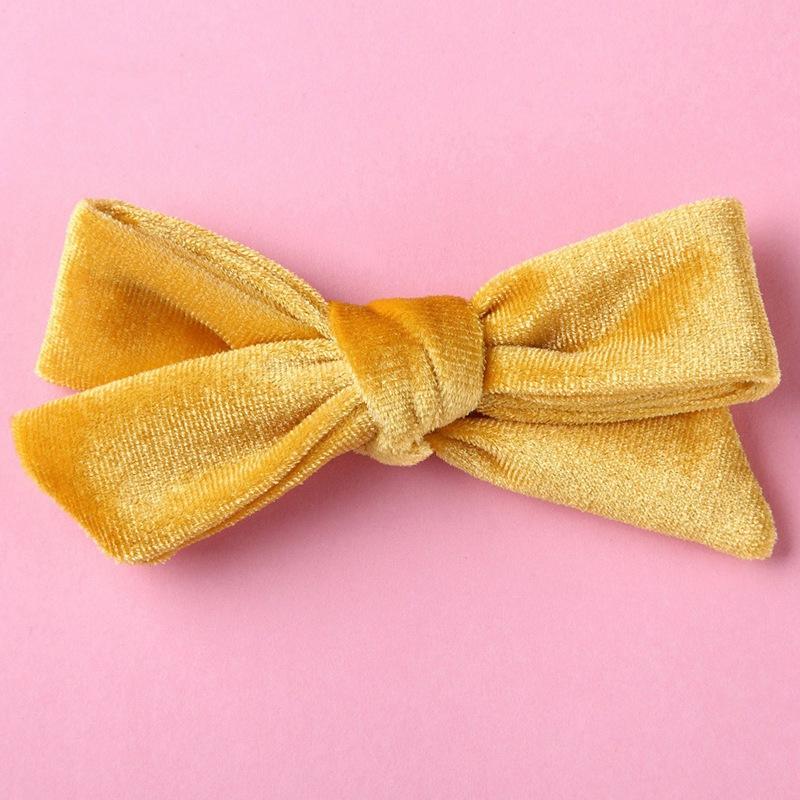 Girls Velvet Bow Hair Clips Lovely Princess Hairbands Kids Baby Bows Barrettes Baby Hairs Clips Children Accessories