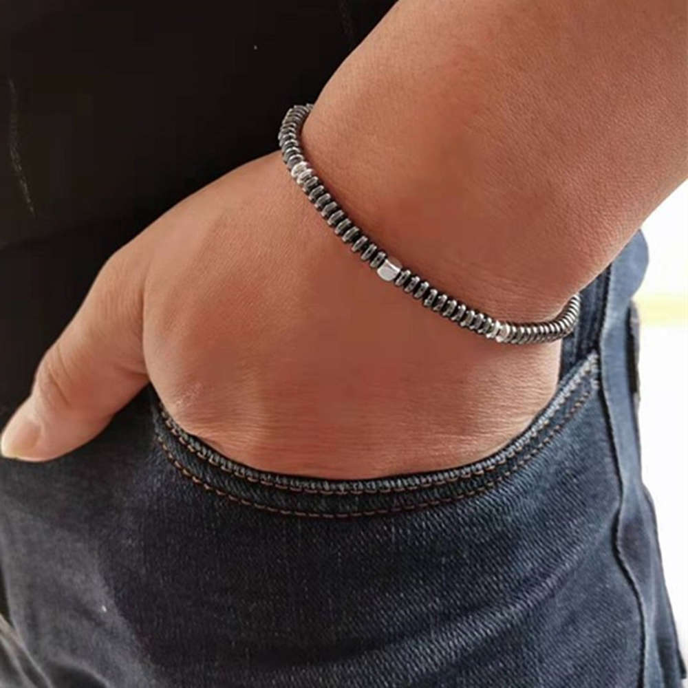 Hand catenary 4mm simple black gallstone magnetic therapy Handmade Beaded Bracelet Jewelry
Hand catenary 4mm simple black gallstone magnetic therapy Handmade Beaded Bracelet Jewelry