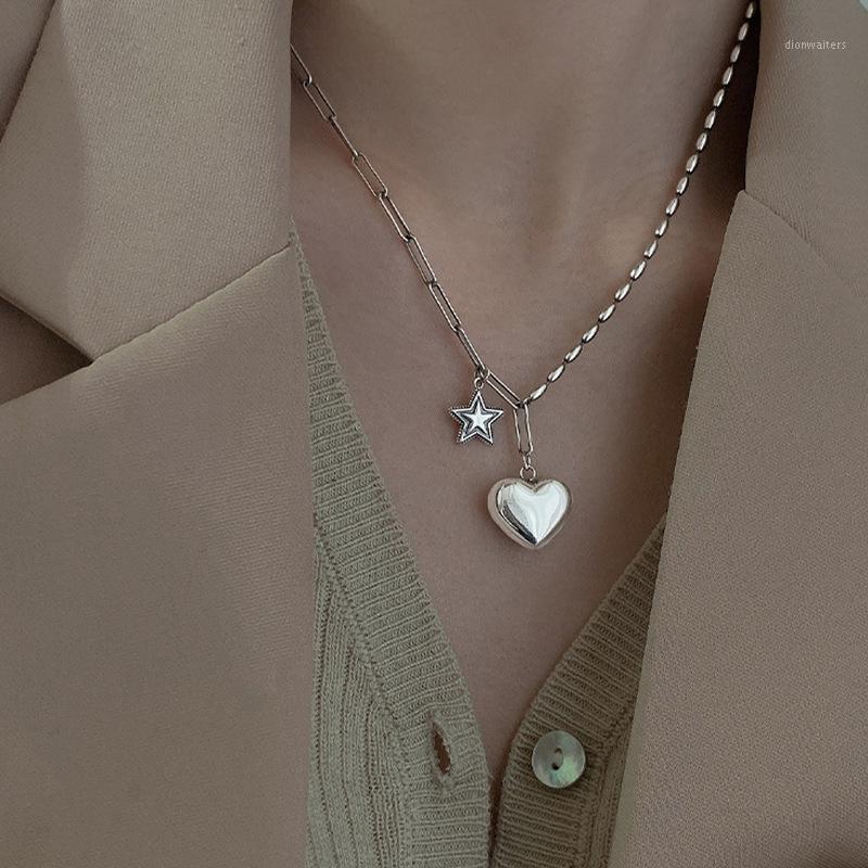 Chains FMILY Fashion 925 Sterling Silver Star Letter Necklace Retro Love Rice Grain Creative Jewelry For Girlfriend Gift
Chains FMILY Fashion 925 Sterling Silver Star Letter Necklace Retro Love Rice Grain Creative Jewelry For Girlfriend Gift