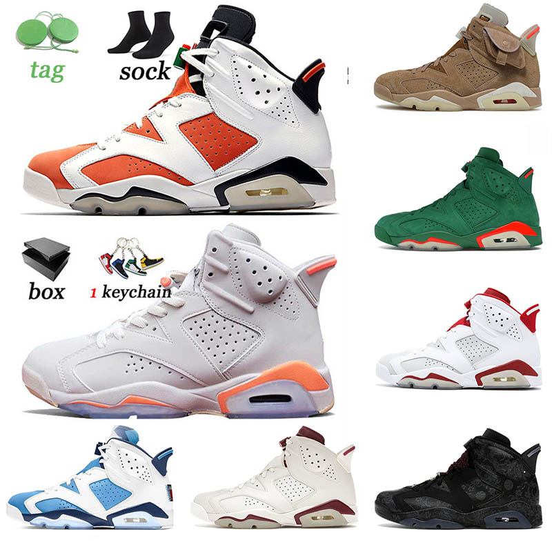Newest Designer Air Jordan6s Retro Basketball Shoes 6S Cactus Jack British Khaki Tiffany Blue Red Oreo Carmine UNC Womens Mens Jumpman Sneakers Trainers Size 36-47, D5 40-47
Newest Designer Air Jordan6s Retro Basketball Shoes 6S Cactus Jack British Khaki Tiffany Blue Red Oreo Carmine UNC Womens Mens Jumpman Sneakers Trainers Size 36-47, D5 40-47
