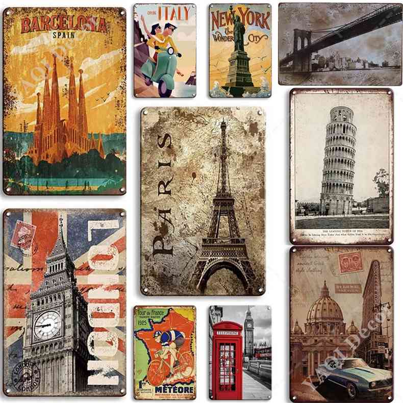 Travel Poster Plaque Vintage Metal Tin Sign Home Wall for Living Room Beach House Decorative Platea
Travel Poster Plaque Vintage Metal Tin Sign Home Wall for Living Room Beach House Decorative Platea