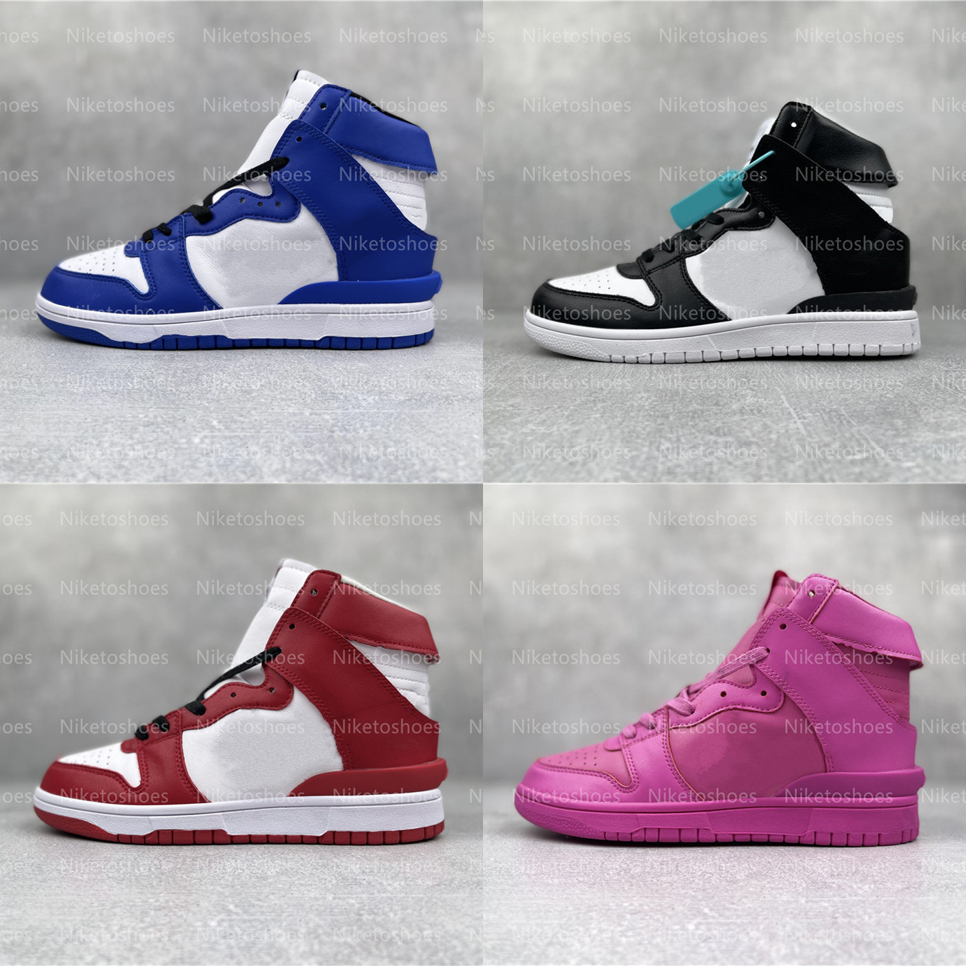 AMBUSH X DUNKS HIGH BLACK Basketball shoes DEEP ROYAL Skateboard shoes COSMIC FUCHSIA Sports Sneakers Trainers, Color 01
AMBUSH X DUNKS HIGH BLACK Basketball shoes DEEP ROYAL Skateboard shoes COSMIC FUCHSIA Sports Sneakers Trainers, Color 01