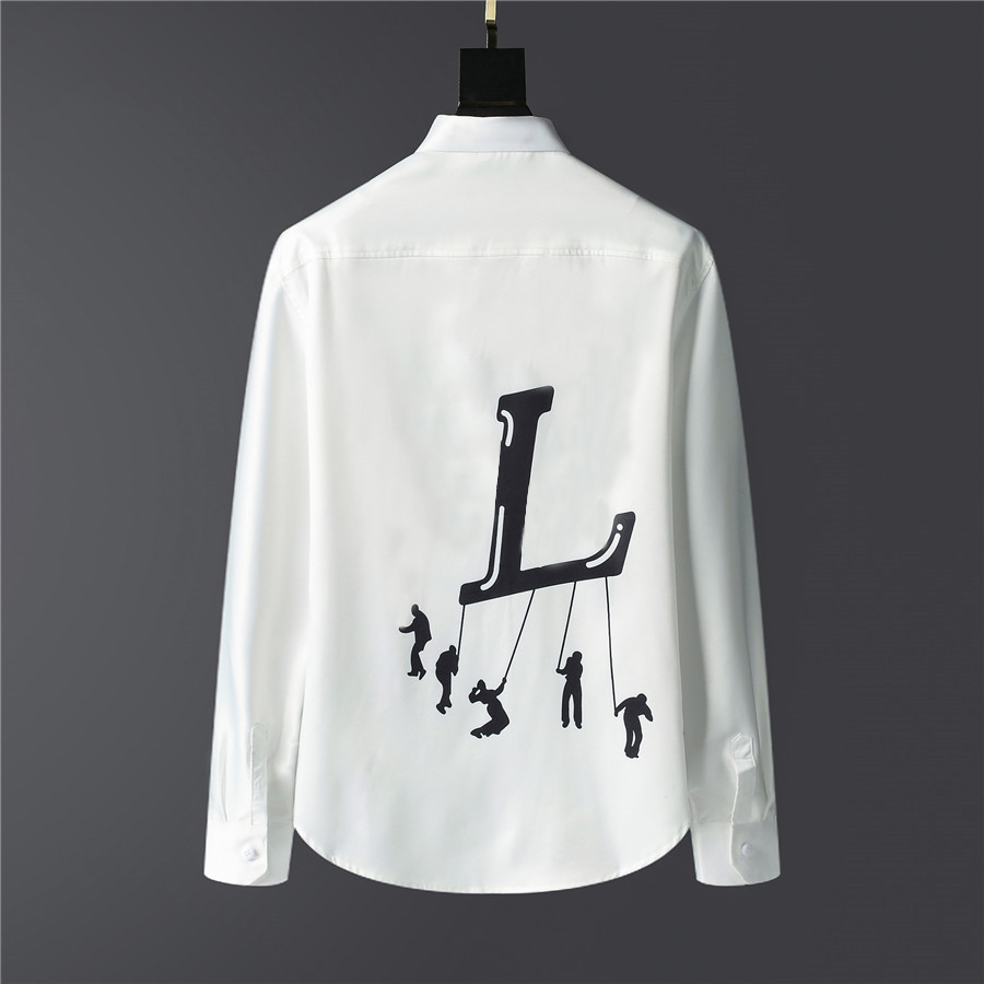 2021 designer luxury mens dress casual print shirts for men long sleeve cotton paris slim fit womens shirt#L254V, White;black
2021 designer luxury mens dress casual print shirts for men long sleeve cotton paris slim fit womens shirt#L254V, White;black
