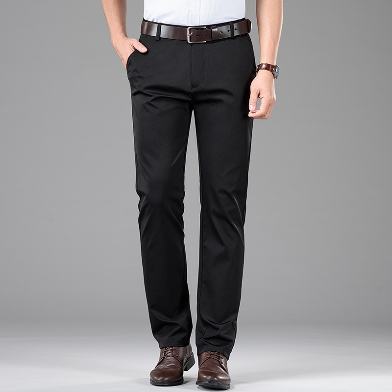 Casual pants men's middle-aged and elderly straight tube loose high waist business trousers four seasons dad suit, Black
Casual pants men's middle-aged and elderly straight tube loose high waist business trousers four seasons dad suit, Black