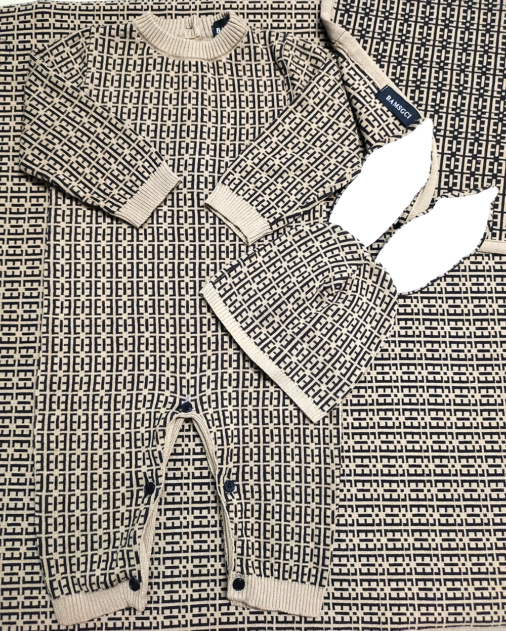 New winter Toddler baby clothes Fashion Brand Letter style newborn Baby boy girls Romper and hat Brown pink knit sweater 0-24M, F2 brown romper
New winter Toddler baby clothes Fashion Brand Letter style newborn Baby boy girls Romper and hat Brown pink knit sweater 0-24M, F2 brown romper