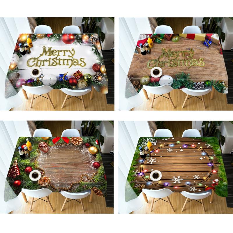 Table Cloth Merry Christmas Festive Wood Gift Pattern Rectangular/Round Soft Thickened Cotton Tablecloth Dustproof Cover Towel, Style a
Table Cloth Merry Christmas Festive Wood Gift Pattern Rectangular/Round Soft Thickened Cotton Tablecloth Dustproof Cover Towel, Style a