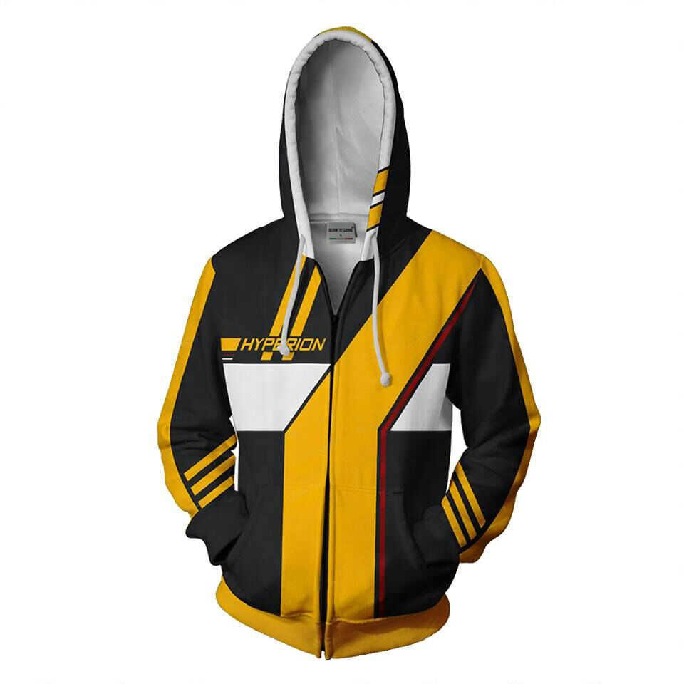 BIANYILONG 2018 new Men Hooded Hyperion 3D Printed Hoodies Casual Tracksuit Casual zipper hoodie hooded hip hop tops T200608
