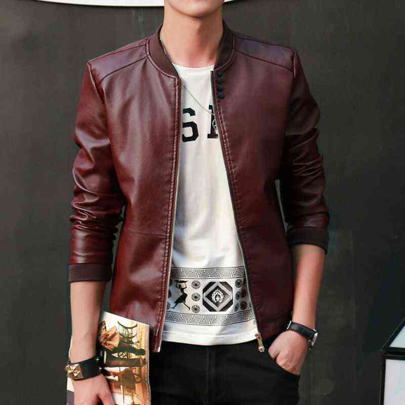 Arrival Leather Jackets Men's Jacket Male Outwear Men's Coats Spring & Autumn PU Jacket De Couro Coat Plus Size M-3XL 211111