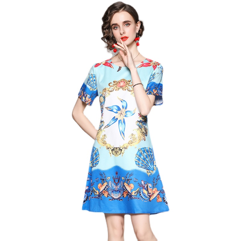Luxury Designer Printed Blue Mini Dress Runway 2021 Fashion Short Sleeve O-Neck Holiday Prom Ladies A-Line Dresses Summer Autumn Business Pa, Black;gray
Luxury Designer Printed Blue Mini Dress Runway 2021 Fashion Short Sleeve O-Neck Holiday Prom Ladies A-Line Dresses Summer Autumn Business Pa, Black;gray