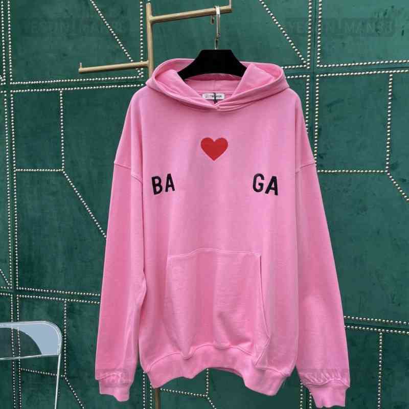 Designer Luxury Balencigas Women Cotton Paris Classic Hoodie Loving Heart Printing Mens And Womens Sweater Loose Hooded 22ss
Designer Luxury Balencigas Women Cotton Paris Classic Hoodie Loving Heart Printing Mens And Womens Sweater Loose Hooded 22ss