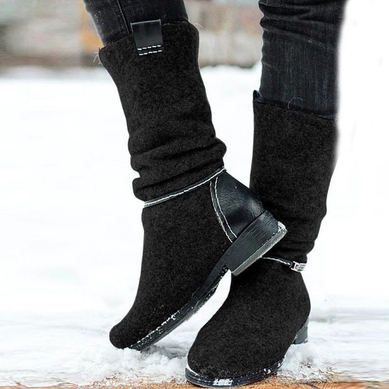 Boots Women autumn winter low heels platform vintage ladies shoes western mid calf botas mujer big size chaussures femme 95FR, Gray
Boots Women autumn winter low heels platform vintage ladies shoes western mid calf botas mujer big size chaussures femme 95FR, Gray