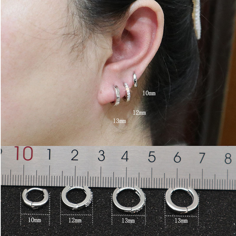 yutong 925 Sterling Silver Small Hug Hoop Earrings For Women Men Crystal&Zircon Round Circle Hoops CZ Cartilage Buckle Earring
yutong 925 Sterling Silver Small Hug Hoop Earrings For Women Men Crystal&Zircon Round Circle Hoops CZ Cartilage Buckle Earring