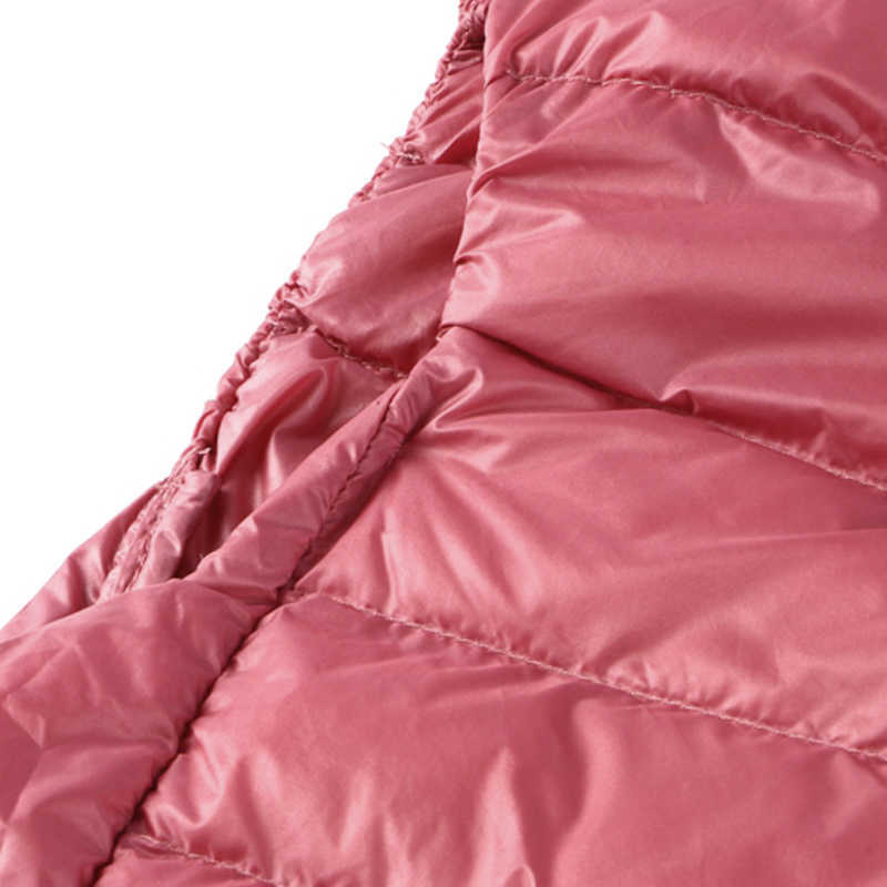 Schinteon S-8XL Women Ultra Light Down Vest Casual Slim White Duck Bottoming Sleeveless Winter Warm Liner Clothing 211013