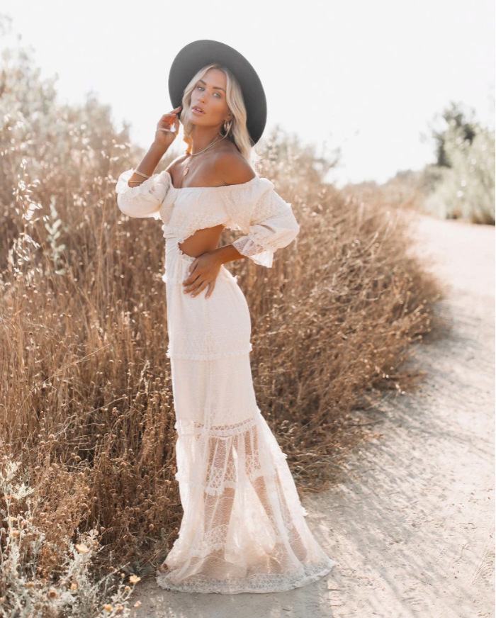 Women Dress Slash Neck Off Shoulder Backless Sexy es Hollow Out Wrapp Breast Elastic Maxi Summer Beach es 210513