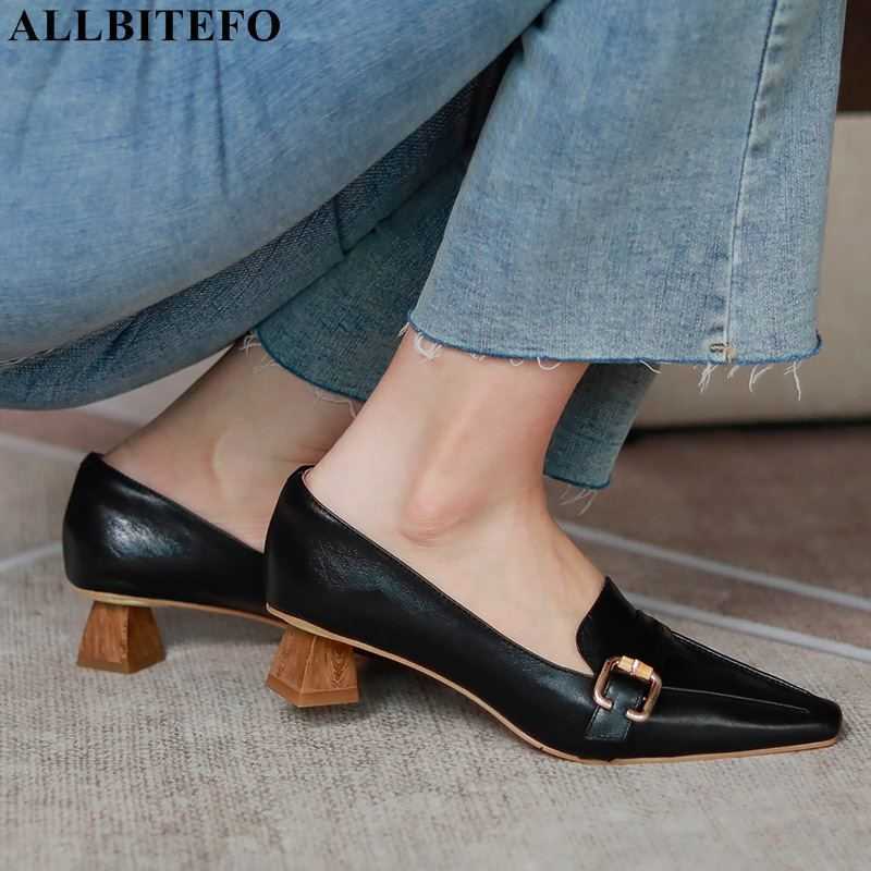 ALLBITEFO arrive genuine leather brand high heels office ladies shoes thin heels women high heel shoes party women shoes 210611, As picture
ALLBITEFO arrive genuine leather brand high heels office ladies shoes thin heels women high heel shoes party women shoes 210611, As picture
