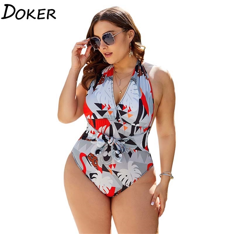 Printed Plus Size Swimwear Sexy Halter Cross Straps Cover Belly Femme Swimsuit Seaside Beach High Waist Bikini 210604, Cream color
Printed Plus Size Swimwear Sexy Halter Cross Straps Cover Belly Femme Swimsuit Seaside Beach High Waist Bikini 210604, Cream color