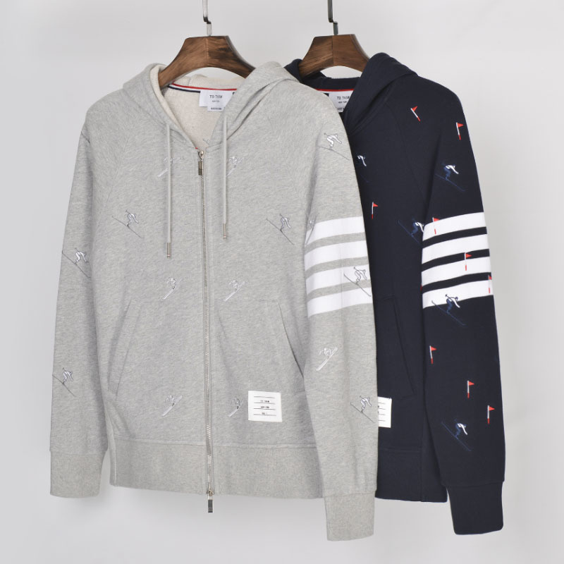2021 Fashion TB THOM Brand hooded Clothing Ski Embroidery Jacket Men Women Sweatshirts Hoodies Couple Casual Sportswear Coat, Gray
2021 Fashion TB THOM Brand hooded Clothing Ski Embroidery Jacket Men Women Sweatshirts Hoodies Couple Casual Sportswear Coat, Gray
