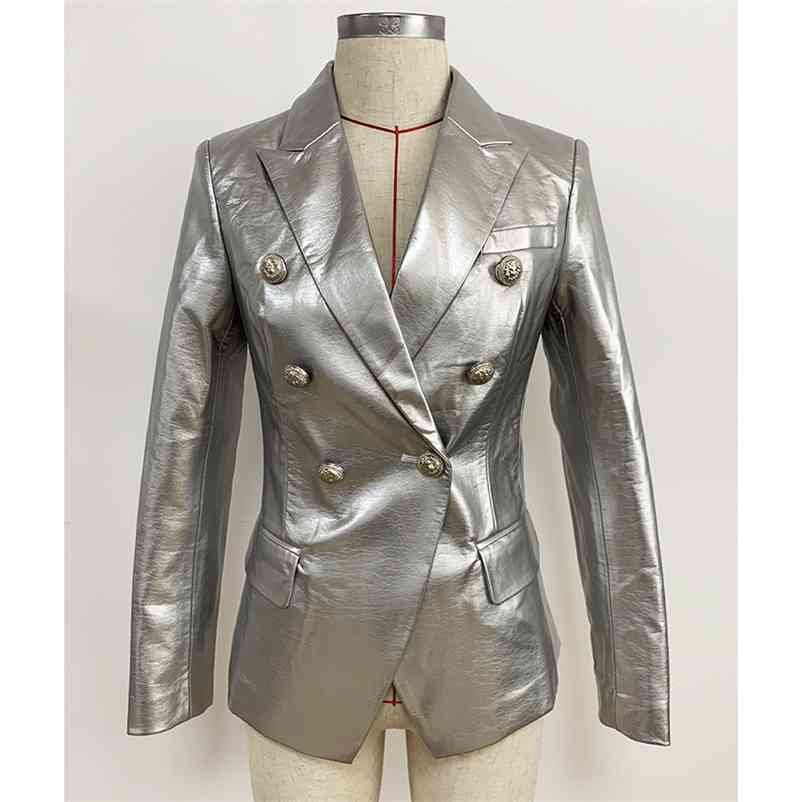 HIGH STREET est Designer Stylish Runway Women's Fashion Lion Buttons Silver Leather Blazer Jacket 210521, Beige
HIGH STREET est Designer Stylish Runway Women's Fashion Lion Buttons Silver Leather Blazer Jacket 210521, Beige