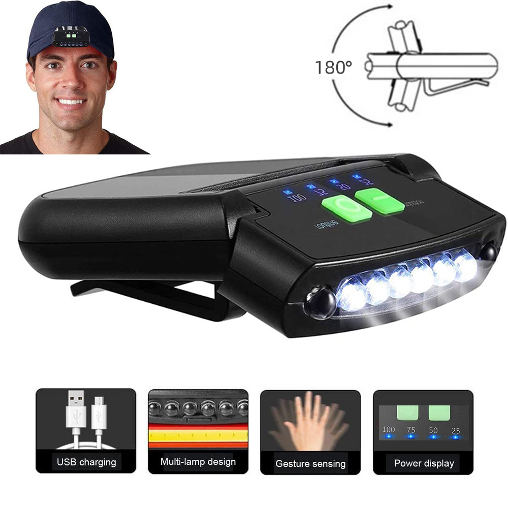 Rechargeable Headlight Induction Clip Cap Lamp Super Bright LED Flashlight Waterproof Night Fishing Camping Light Power Display
Rechargeable Headlight Induction Clip Cap Lamp Super Bright LED Flashlight Waterproof Night Fishing Camping Light Power Display