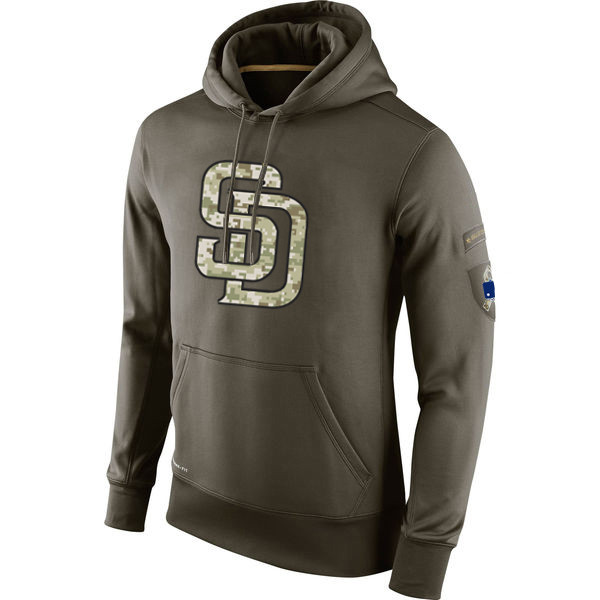 San Diego Padres Men Sweatshirt Olive Salute To Service KO Performance Baseball Hoodie, Black
San Diego Padres Men Sweatshirt Olive Salute To Service KO Performance Baseball Hoodie, Black