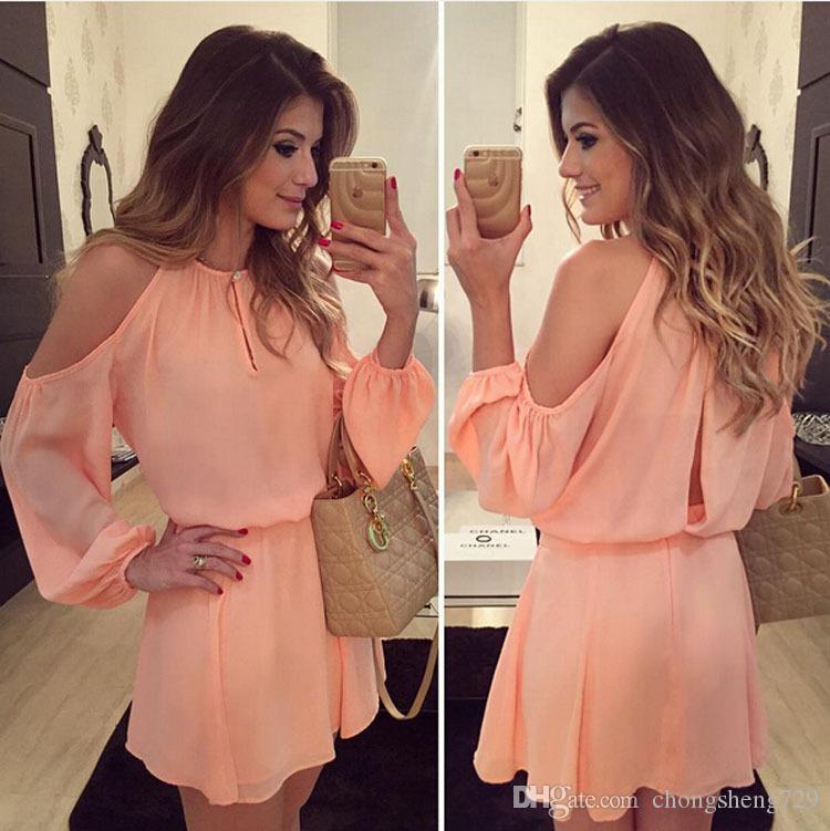 QNPQYX New Chiffon strapless dress strap long-sleeved dress casual solid color dress, Apricot
QNPQYX New Chiffon strapless dress strap long-sleeved dress casual solid color dress, Apricot