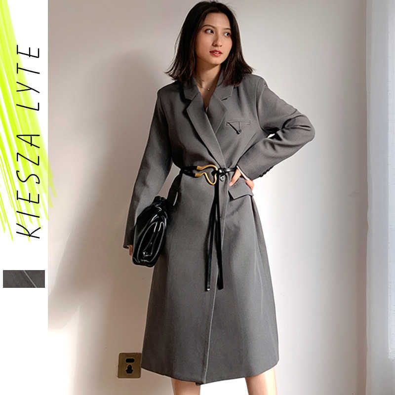 Women Windbreaker Minimalist Trench Elegant Coats Spring Vintage Solid Grey French Long Suit Jacket Female Clothing 210608
Women Windbreaker Minimalist Trench Elegant Coats Spring Vintage Solid Grey French Long Suit Jacket Female Clothing 210608