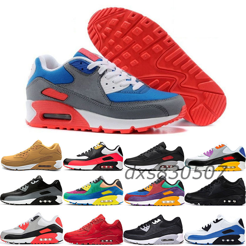 2021 top Quality Men womens Running Shoes classic 90 Black Red White Sports Trainer Cushion Surface Breathable Sports Sneakers 36-46 dx3, # 6
2021 top Quality Men womens Running Shoes classic 90 Black Red White Sports Trainer Cushion Surface Breathable Sports Sneakers 36-46 dx3, # 6