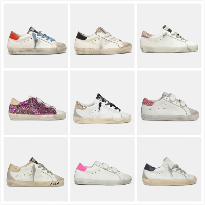 Italy Brand Golden Childrens Shoe Kids Sneakers Sequin Classic White Do-old Dirty Child Gooses Designer Superstar Casual Cute shoe, Black
Italy Brand Golden Childrens Shoe Kids Sneakers Sequin Classic White Do-old Dirty Child Gooses Designer Superstar Casual Cute shoe, Black