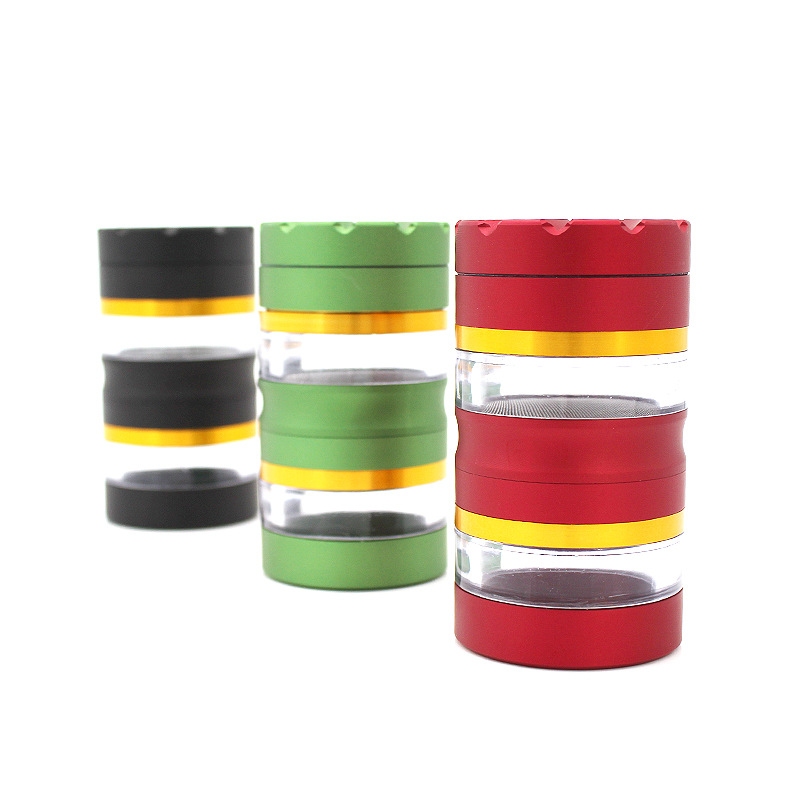 5-layers herb grinder Smoking Accessories glass storage 50mm Diameter carved side window frosted Phnom Penh aluminum alloy crusher
5-layers herb grinder Smoking Accessories glass storage 50mm Diameter carved side window frosted Phnom Penh aluminum alloy crusher