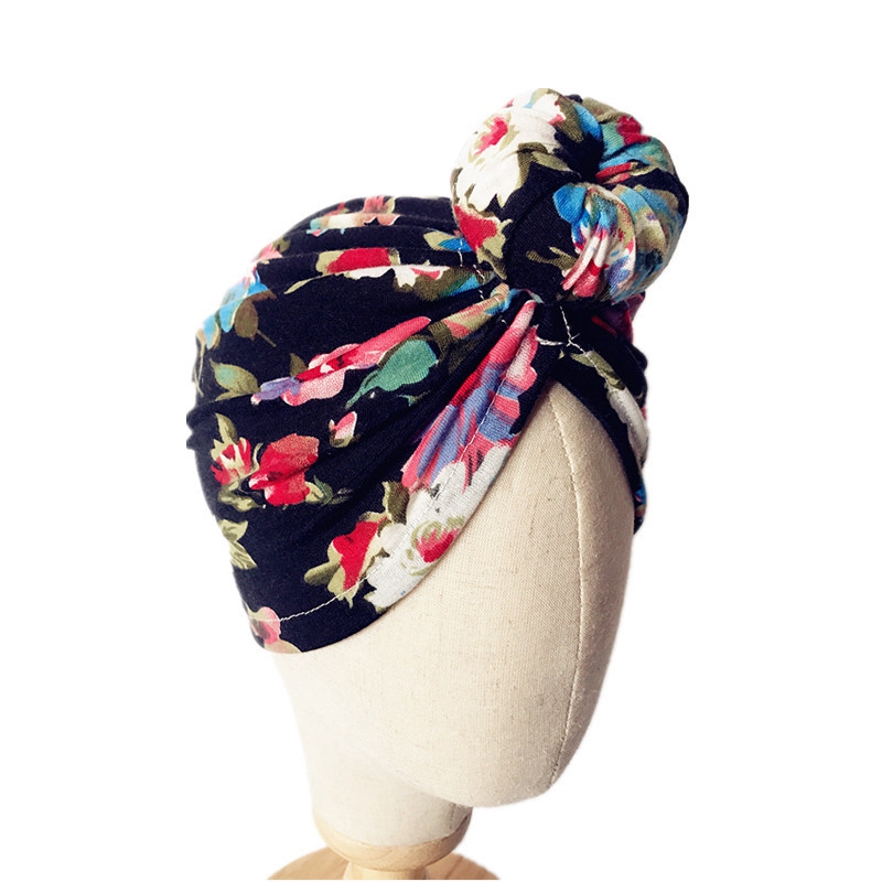 2Pcs/Set Mom & Baby Headbands Mother Kids Turban Daughter Hairband Floral Print Parent-Child Hair Accessories 0447