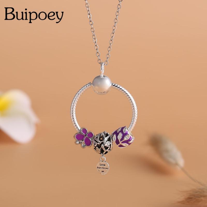 Pendant Necklaces Buipoey Flower Ball Necklace For Women Purple Butterfly Branch Beads Charm Girls Birthday Party Jewelry Gift
Pendant Necklaces Buipoey Flower Ball Necklace For Women Purple Butterfly Branch Beads Charm Girls Birthday Party Jewelry Gift
