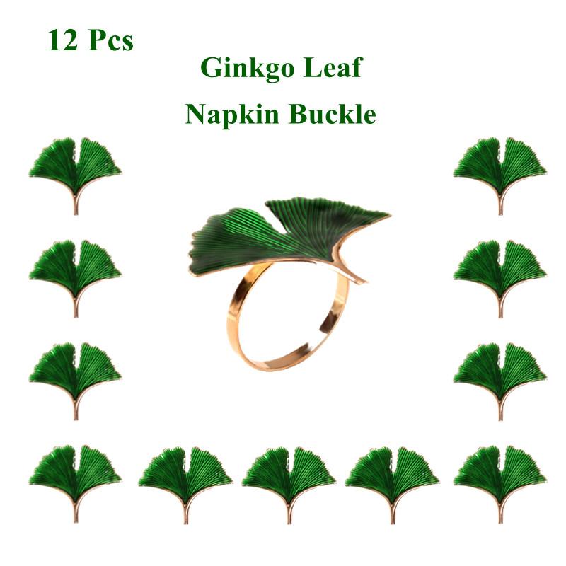Napkin Rings 12 Pieces Ginkgo Leaves Table Cloth Ring For Wedding Thanksgiving Christmas Festivals Dinner Decoration
Napkin Rings 12 Pieces Ginkgo Leaves Table Cloth Ring For Wedding Thanksgiving Christmas Festivals Dinner Decoration