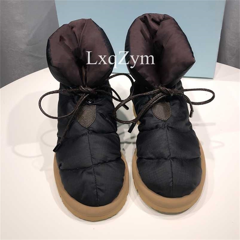 Fashion Brand Woman Warm Down Boots Cross Tie Bread Thick Sole Flat Shoes Slip On Top Fur Collar Design Pillow Boot 211018, As shown 
Fashion Brand Woman Warm Down Boots Cross Tie Bread Thick Sole Flat Shoes Slip On Top Fur Collar Design Pillow Boot 211018, As shown