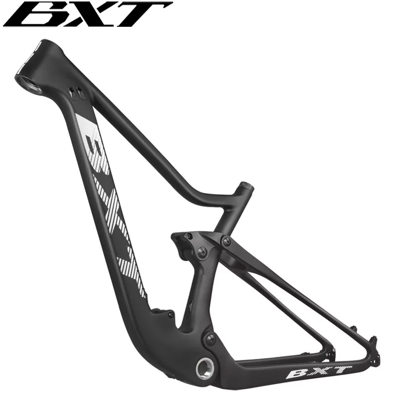 BXT Carbon Suspension Mountain Frame XC 29er Boost Thru-Axle 148mm 142/135mm 2.35 Tires MTB bike Frames Travel 100mm, Black-nologo-glossy
BXT Carbon Suspension Mountain Frame XC 29er Boost Thru-Axle 148mm 142/135mm 2.35 Tires MTB bike Frames Travel 100mm, Black-nologo-glossy