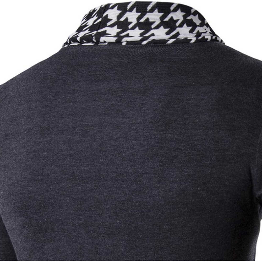 Covrlge Autumn Winter Classic Cuff Knit Cardigan Men's Sweaters High Quality Men Knitted Coats Male Knitwears MZL046 211018
